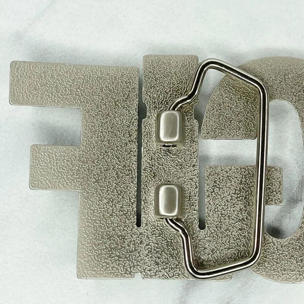 Silver Tone TGIF Thank God Its Friday Novelty Belt Buckle Fun ✨
